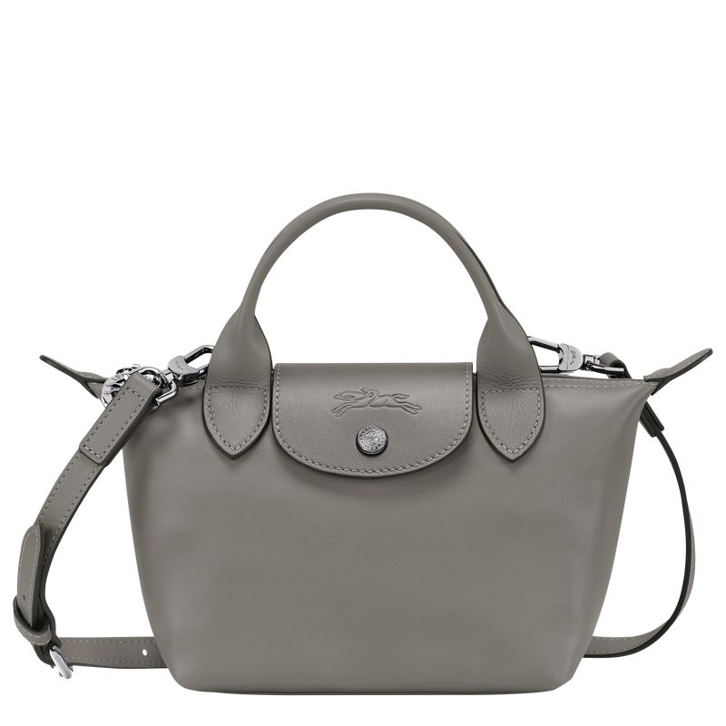 Longchamp Le Pliage Xtra XS Handbag Leather Mini Vesker Dame Turtledove | NOWN9307