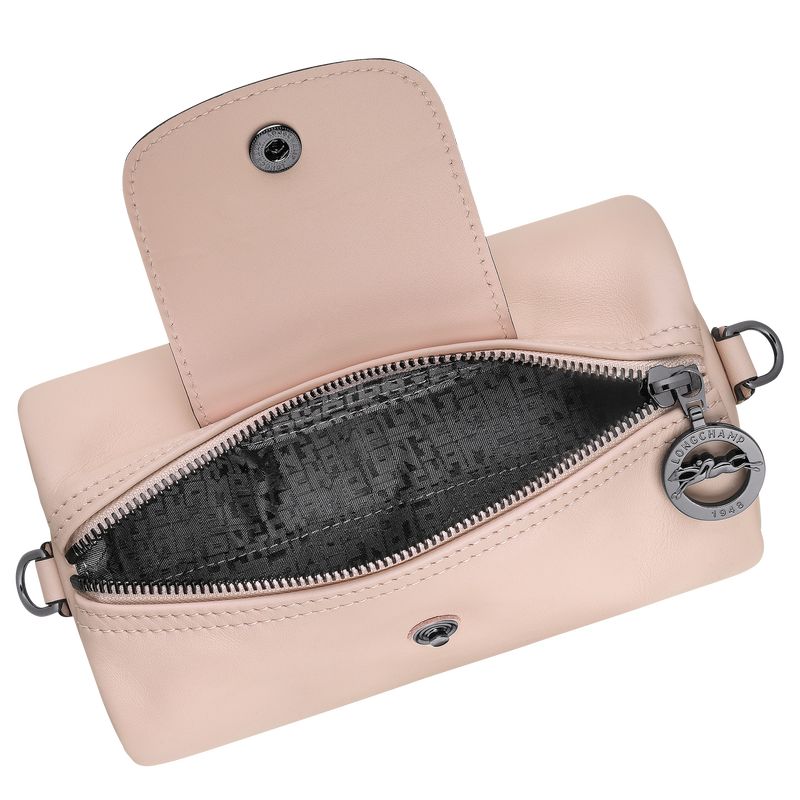 Longchamp Le Pliage Xtra XS Leather Crossbody Veske Dame Nude | NOSG8956