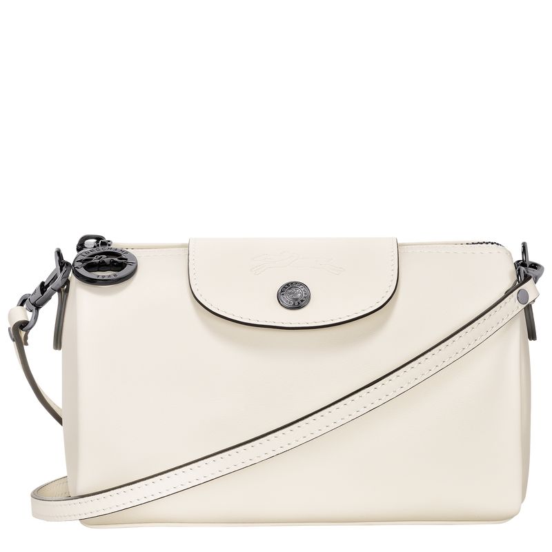 Longchamp Le Pliage Xtra XS Leather Crossbody Veske Dame Ecru | NOOK8953