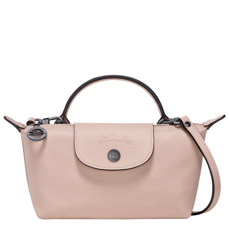 Longchamp Le Pliage Xtra XS Leather Pouches Dame Nude | NONW8400