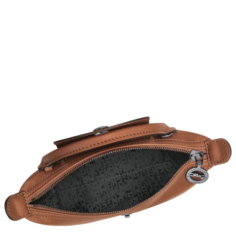 Longchamp Le Pliage Xtra XS Leather Pouches Dame Cognac | NOMQ8399