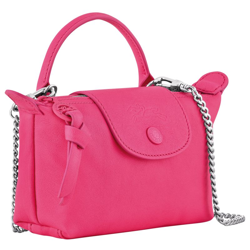 Longchamp Le Pliage Xtra XS Leather Pouches Dame Rosa | NOJP8389