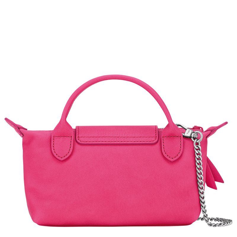 Longchamp Le Pliage Xtra XS Leather Pouches Dame Rosa | NOJP8389