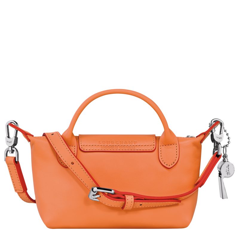 Longchamp Le Pliage Xtra XS Leather Pouches Dame Oransje | NOWN8686