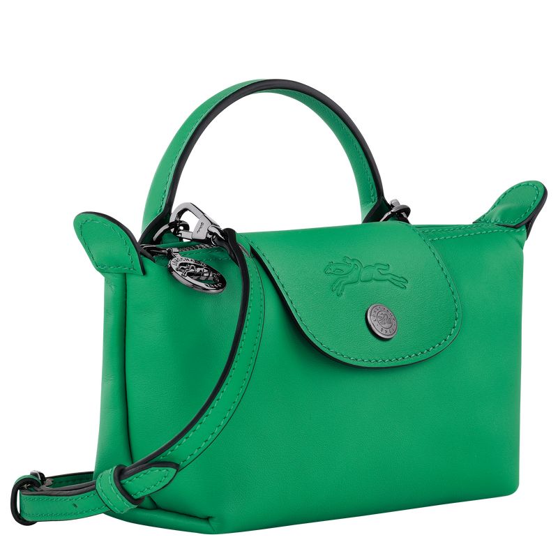 Longchamp Le Pliage Xtra XS Leather Pouches Dame Grønn | NOIL8677