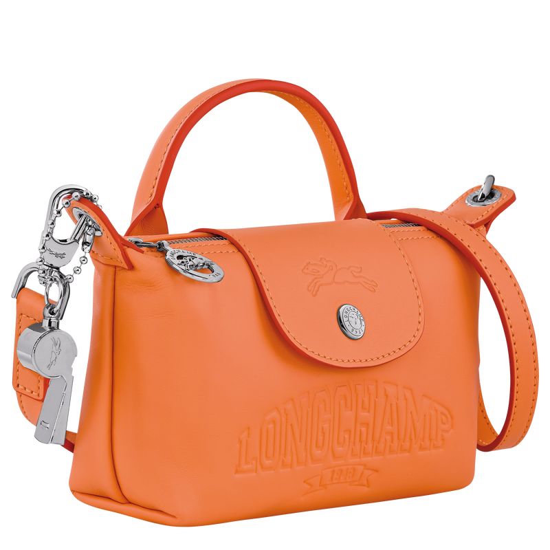 Longchamp Le Pliage Xtra XS Leather Pouches Dame Oransje | NOFD8463