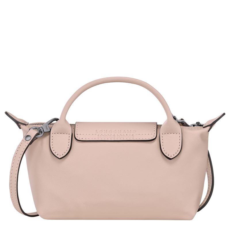 Longchamp Le Pliage Xtra XS Pouch Leather Mini Vesker Dame Nude | NOPJ9299