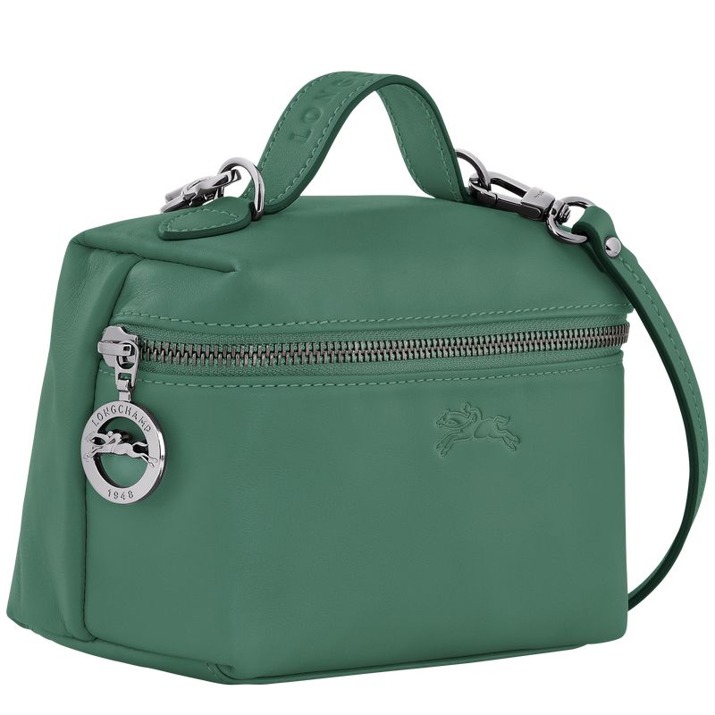 Longchamp Le Pliage Xtra XS Vanity Lær Crossbody Veske Dame Sage | NOCT9018