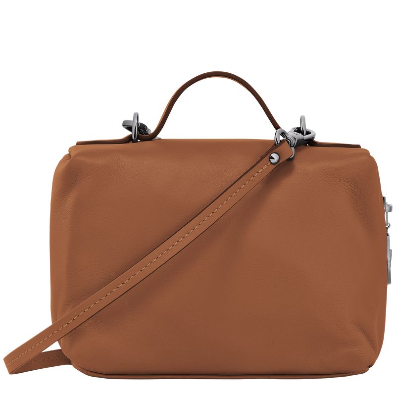 Longchamp Le Pliage Xtra XS Vanity Lær Crossbody Veske Dame Cognac | NOXY9017