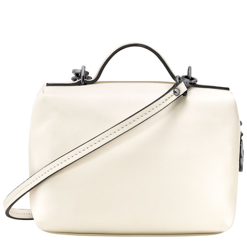 Longchamp Le Pliage Xtra XS Vanity Lær Crossbody Veske Dame Ecru | NOLI9015