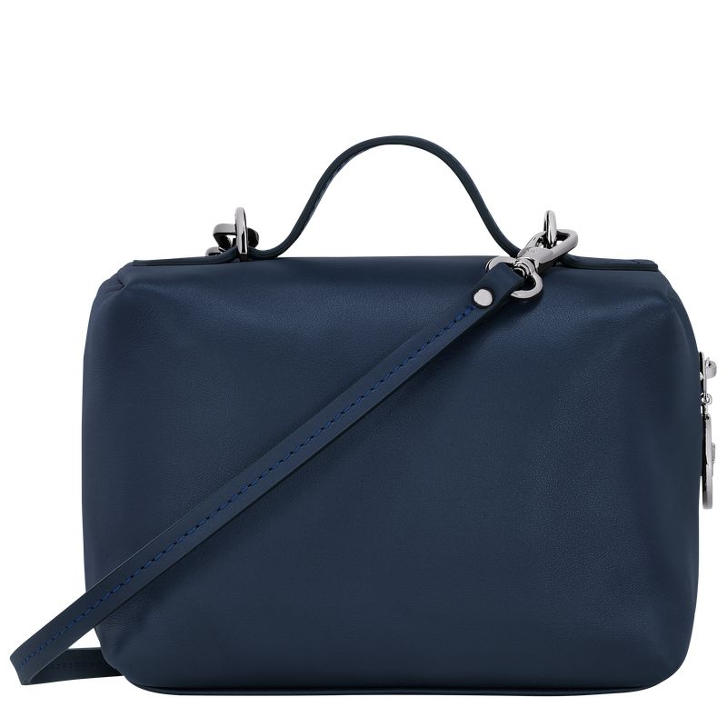 Longchamp Le Pliage Xtra XS Vanity Lær Mini Vesker Dame Marineblå | NOIL9405