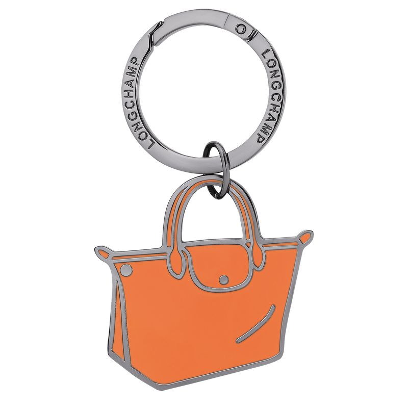 Longchamp Le Pliages Metal Nøkkelringer Dame Oransje | NOFD8359