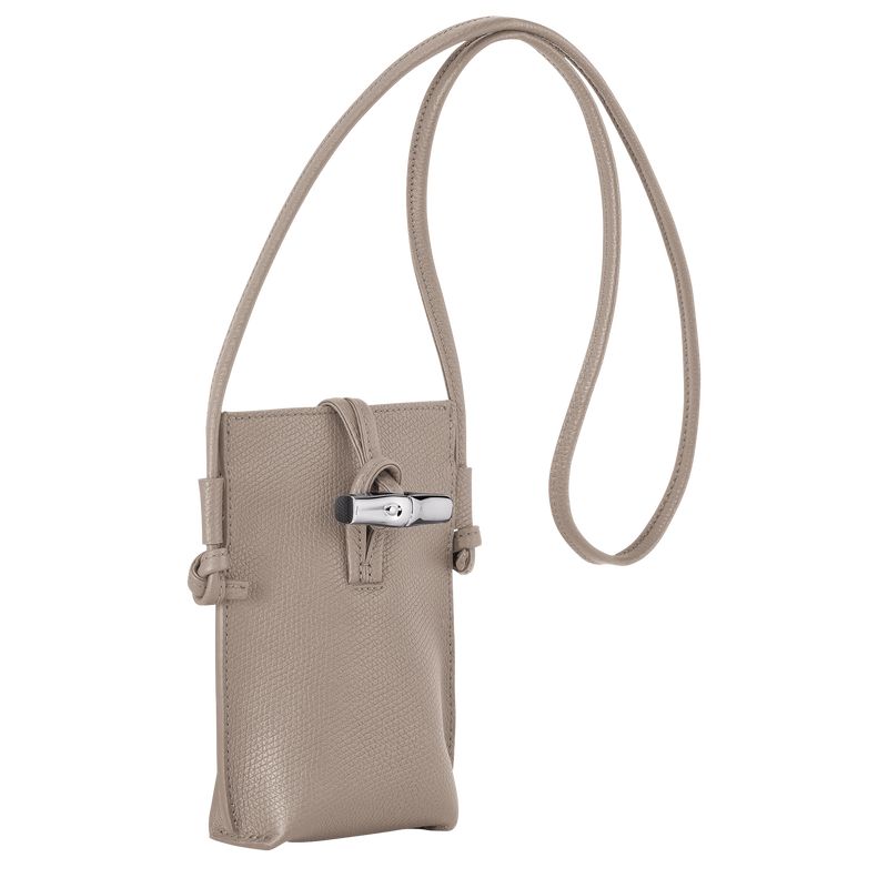 Longchamp Le Roseau 1 Leather Deksel Dame Clay | NOKO8407