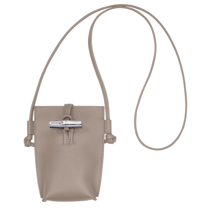 Longchamp Le Roseau 1 Leather Deksel Dame Clay | NOKO8407