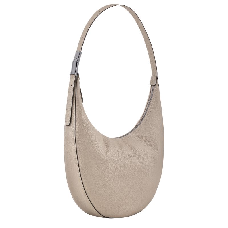 Longchamp Le Roseau Essential L Crossbody Leather Skulderveske Dame Clay | NOFD8879