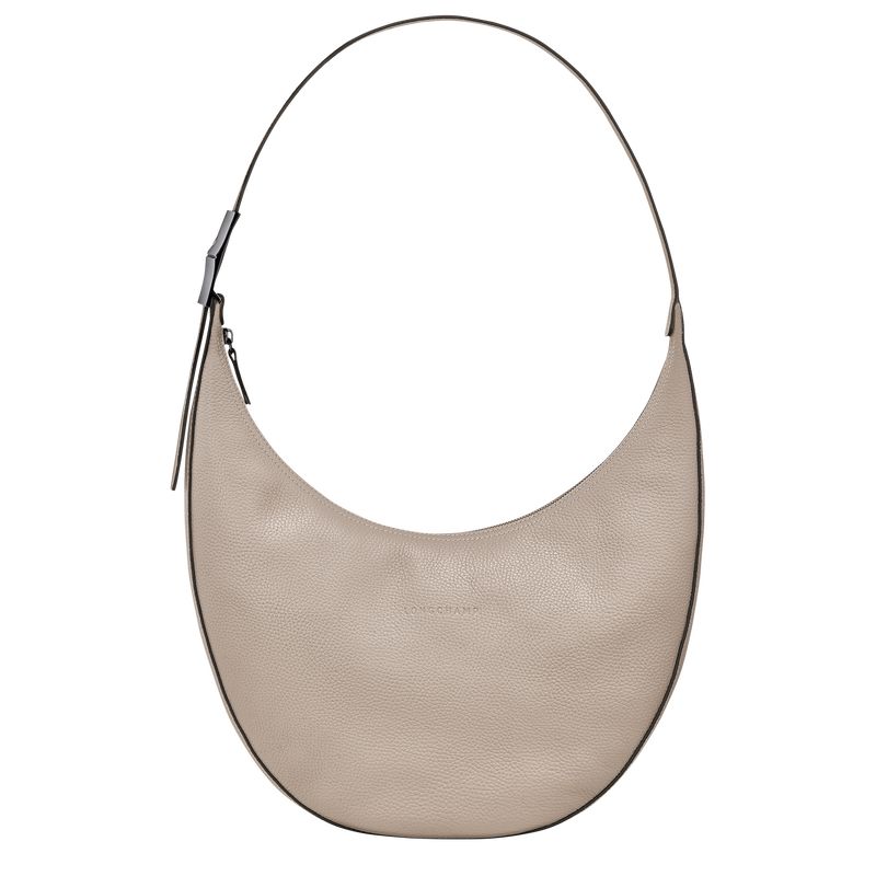 Longchamp Le Roseau Essential L Crossbody Leather Skulderveske Dame Clay | NOFD8879