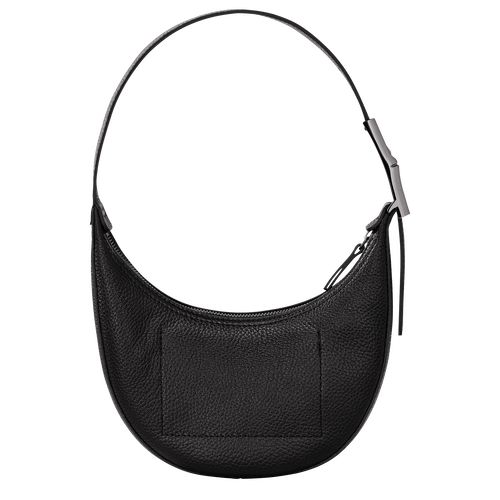 Longchamp Le Roseau Essential S Hobo Leather Skulderveske Dame Svarte | NOHA8825