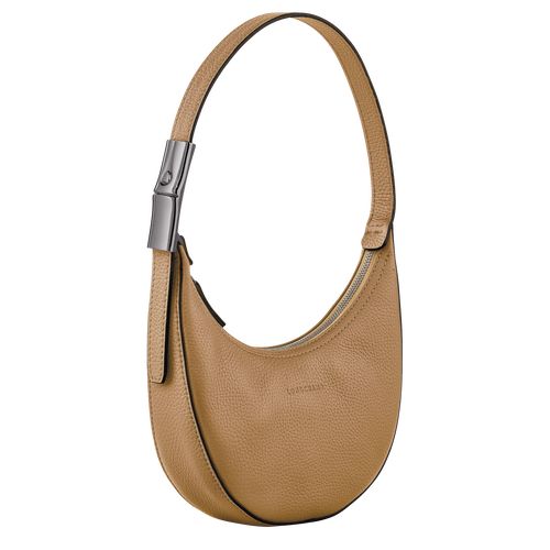 Longchamp Le Roseau Essential S Hobo Leather Skulderveske Dame Fawn | NOJP8824