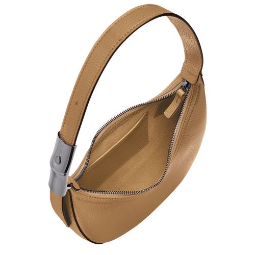 Longchamp Le Roseau Essential S Hobo Leather Skulderveske Dame Fawn | NOJP8824