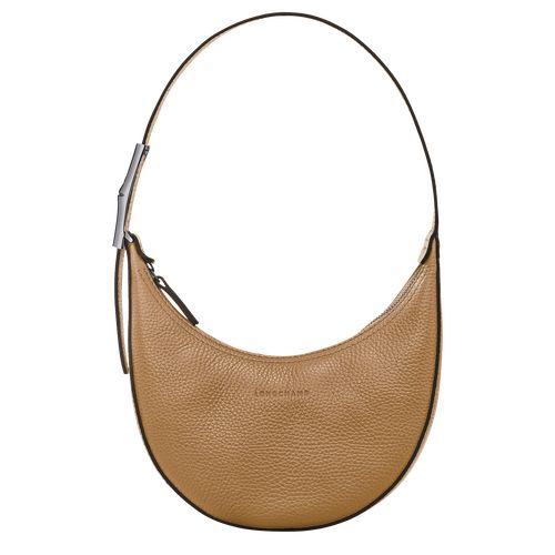 Longchamp Le Roseau Essential S Hobo Leather Skulderveske Dame Fawn | NOJP8824