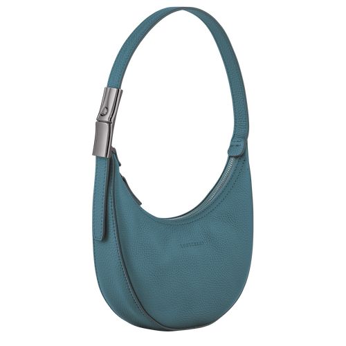 Longchamp Le Roseau Essential S Hobo Leather Skulderveske Dame Påfugl | NOLI8822