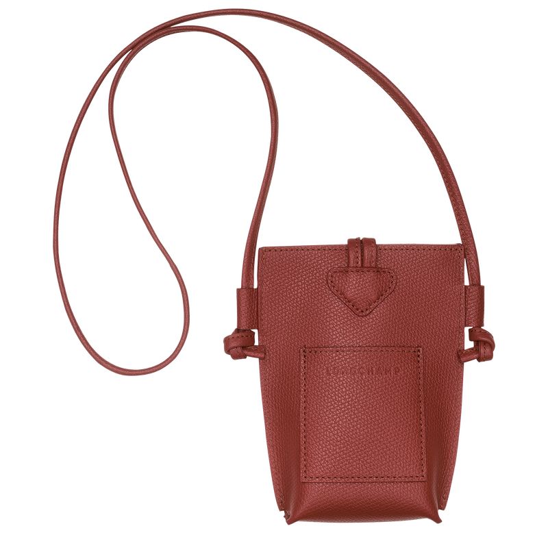 Longchamp Le Roseau Leather Deksel Dame Chestnut | NOZU8600