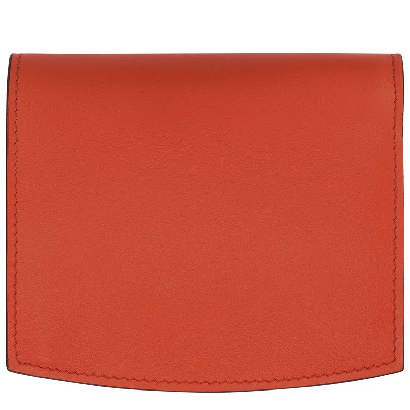 Longchamp Le Roseau Leather Lommebok Dame Paprika | NOJP8564