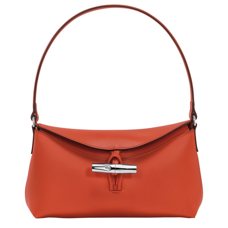 Longchamp Le Roseau S Hobo Leather Skulderveske Dame Paprika | NOJP8876