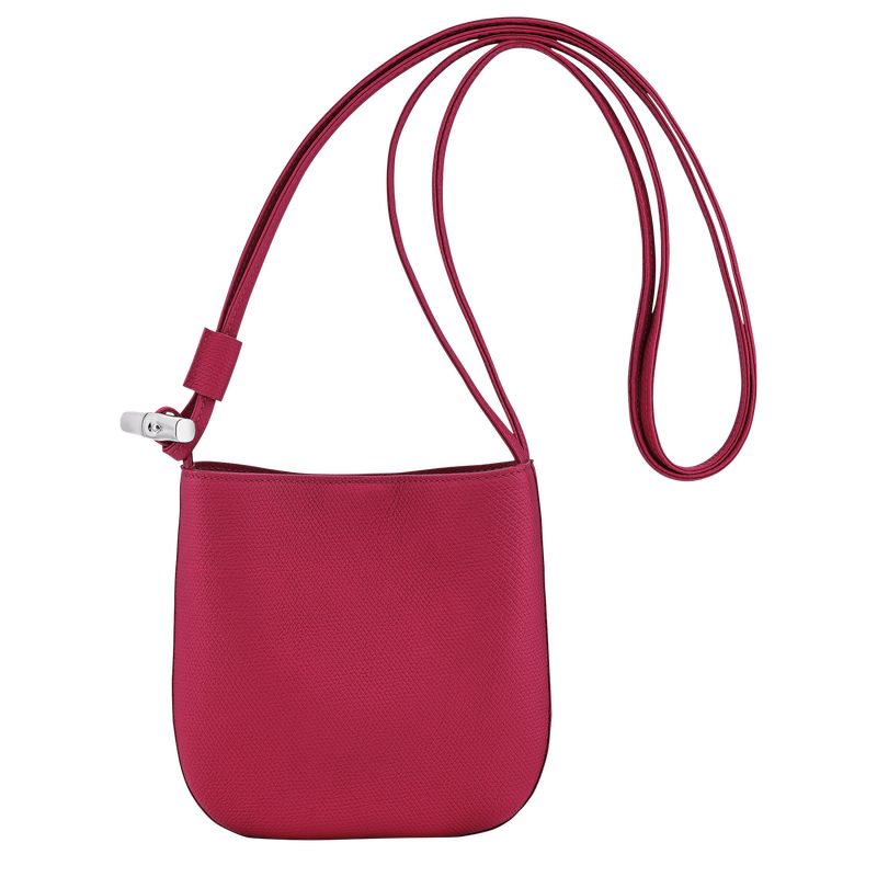 Longchamp Le Roseau S Leather Crossbody Veske Dame Beetroot | NOVR8967