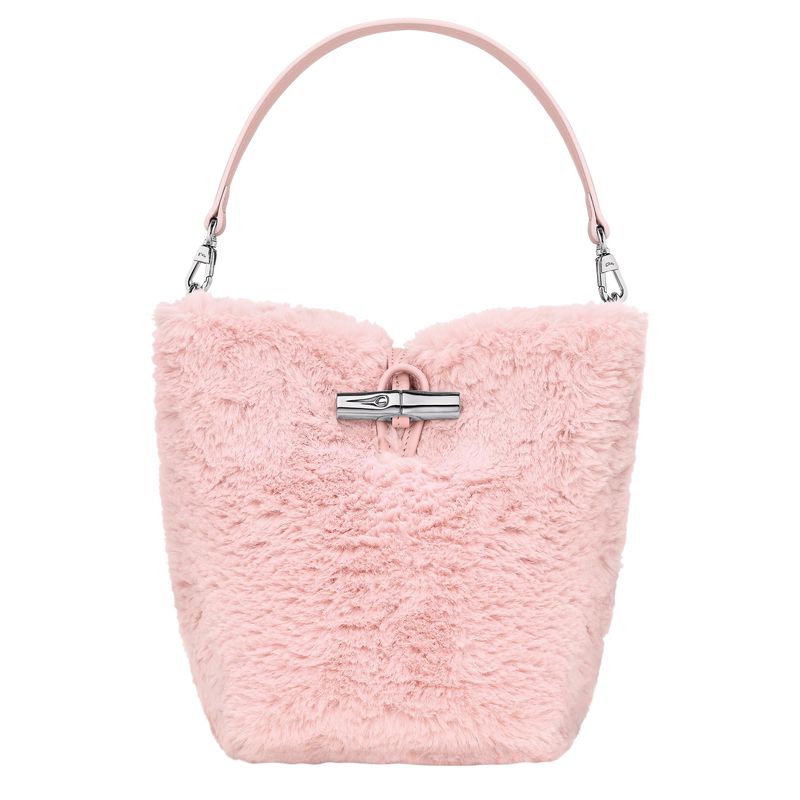 Longchamp Le Roseau XS Bucket Canvas Mini Vesker Dame Ballerina | NOXY9277