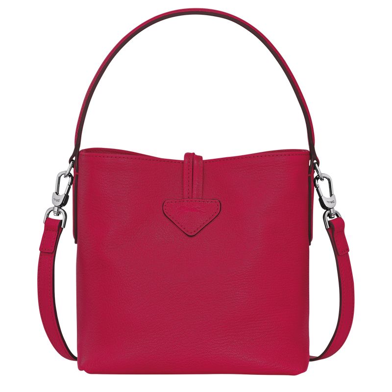 Longchamp Le Roseau XS Bucket Leather Mini Vesker Dame Magenta | NOXY9392