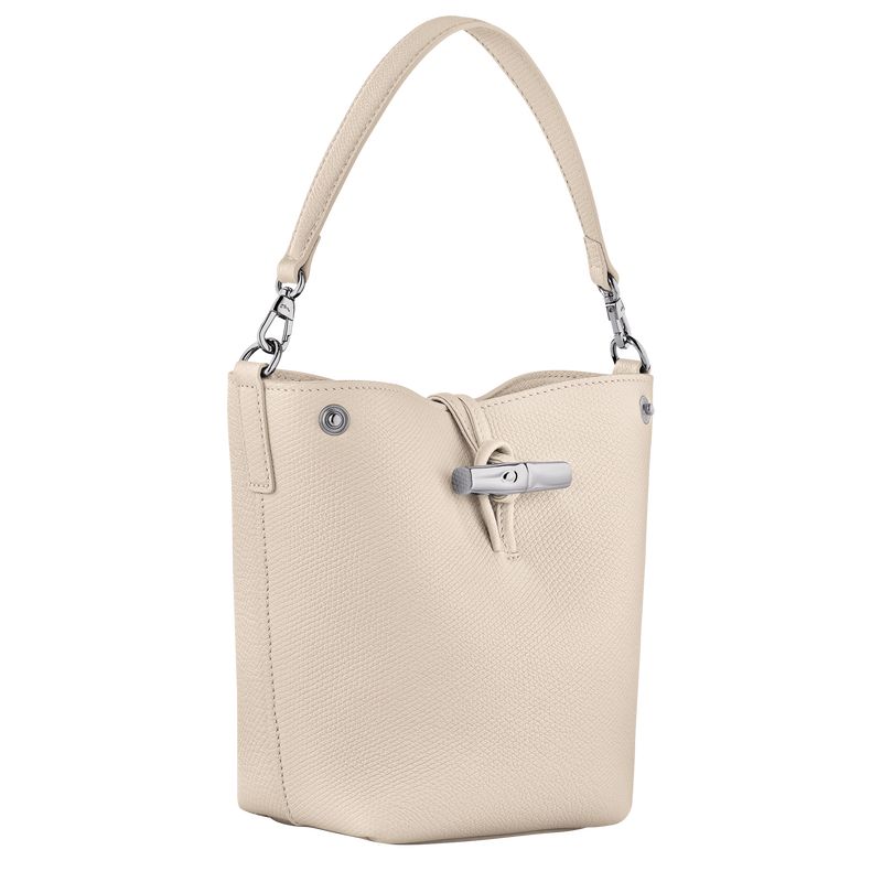 Longchamp Le Roseau XS Bucket Leather Mini Vesker Dame Paper | NOMQ9335