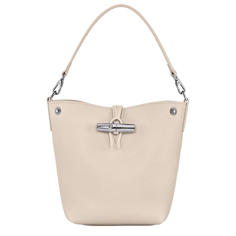 Longchamp Le Roseau XS Bucket Leather Mini Vesker Dame Paper | NOMQ9335