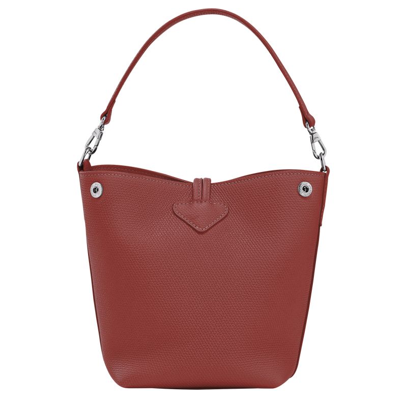 Longchamp Le Roseau XS Bucket Leather Mini Vesker Dame Chestnut | NOMQ9334