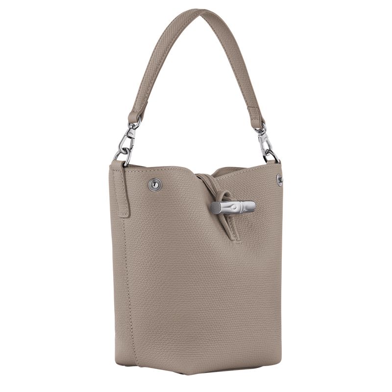 Longchamp Le Roseau XS Bucket Leather Mini Vesker Dame Clay | NOBE9332