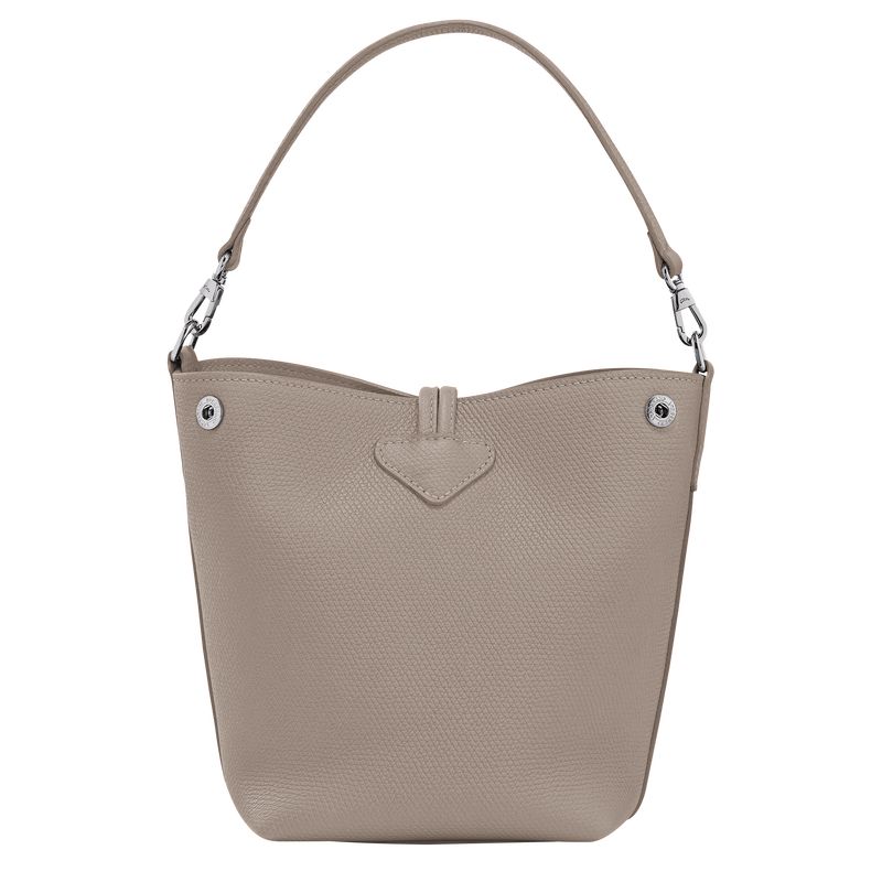 Longchamp Le Roseau XS Bucket Leather Mini Vesker Dame Clay | NOBE9332