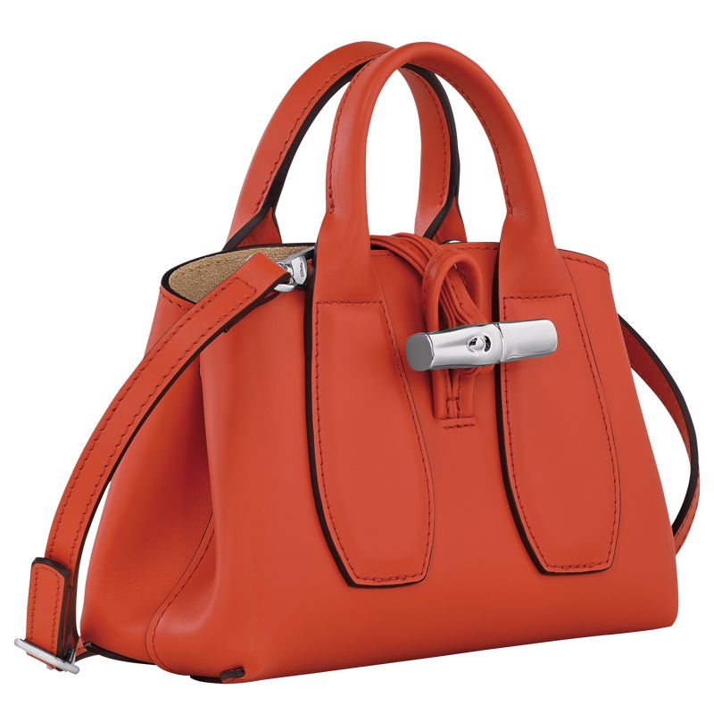 Longchamp Le Roseau XS Handbag Leather Mini Vesker Dame Paprika | NOIL9368