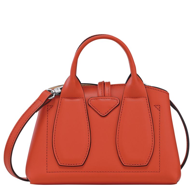 Longchamp Le Roseau XS Handbag Leather Mini Vesker Dame Paprika | NOIL9368