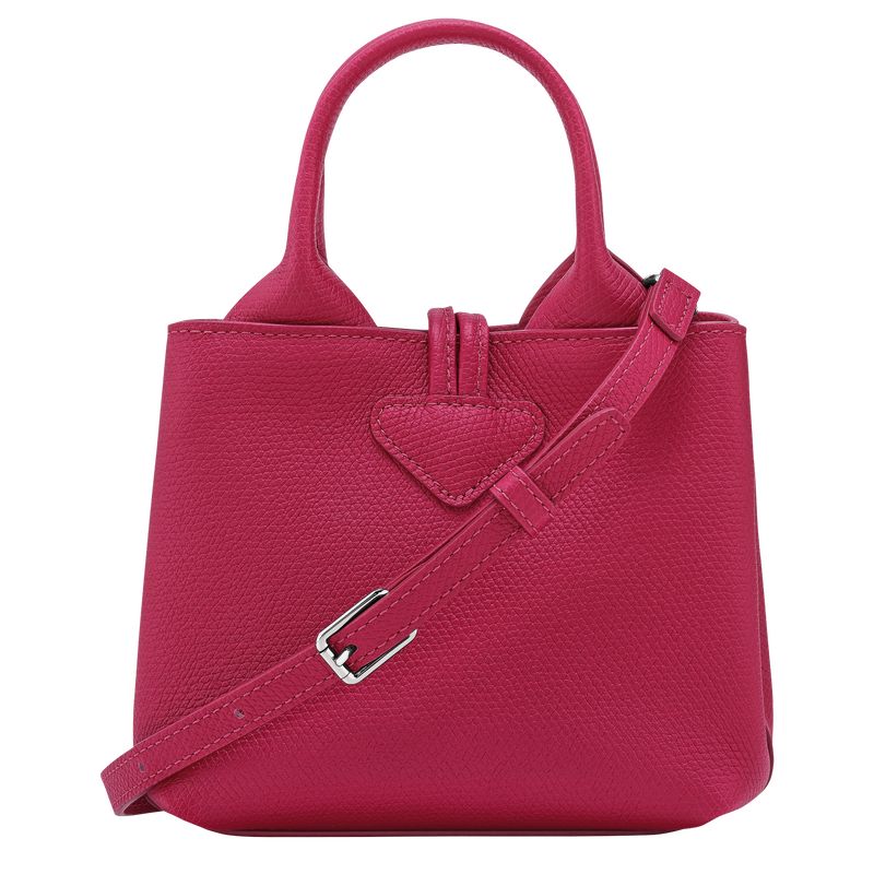 Longchamp Le Roseau XS Handbag Leather Mini Vesker Dame Beetroot | NOCT9330