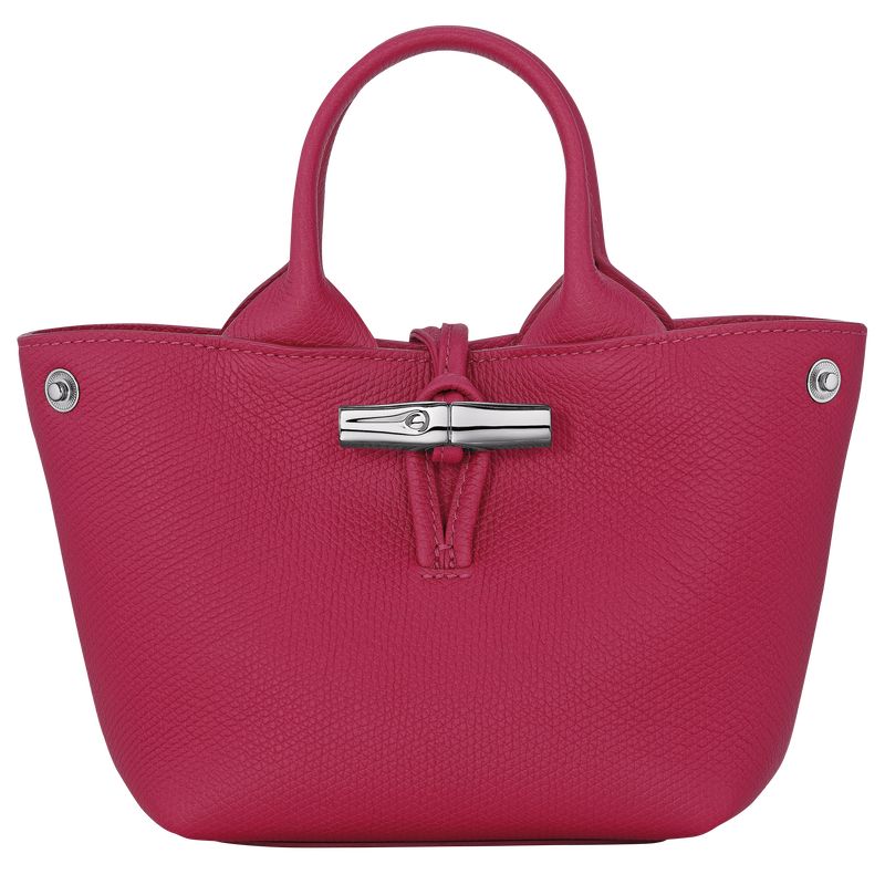 Longchamp Le Roseau XS Handbag Leather Mini Vesker Dame Beetroot | NOCT9330