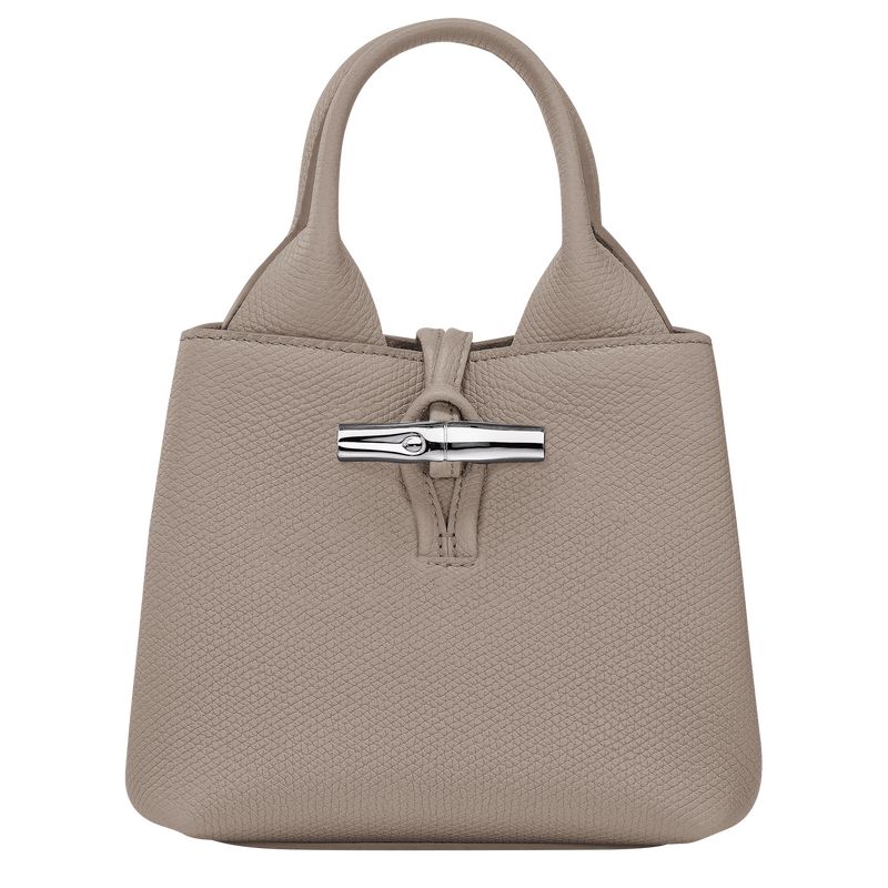 Longchamp Le Roseau XS Handbag Leather Mini Vesker Dame Clay | NOJP9325