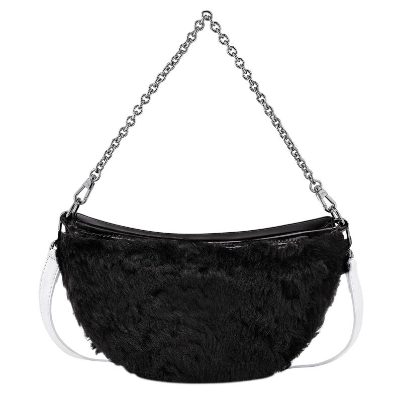 Longchamp Smile S Crossbody Leather Skulderveske Dame Svarte | NOZU8873