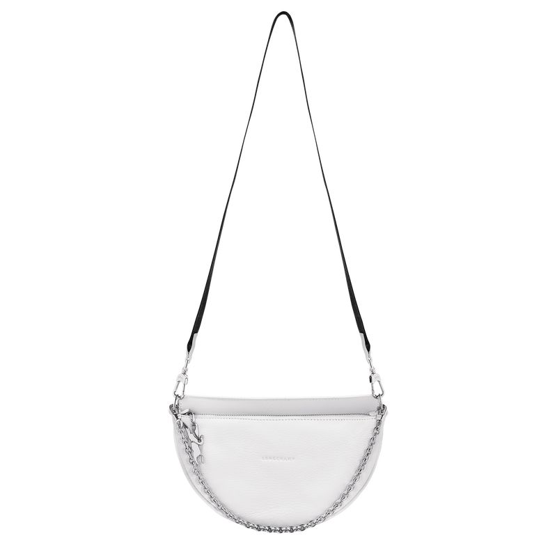 Longchamp Smile S Crossbody Leather Skulderveske Dame Hvite | NONW8868