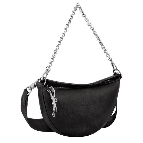 Longchamp Smile S Crossbody Leather Skulderveske Dame Svarte | NOZU8821