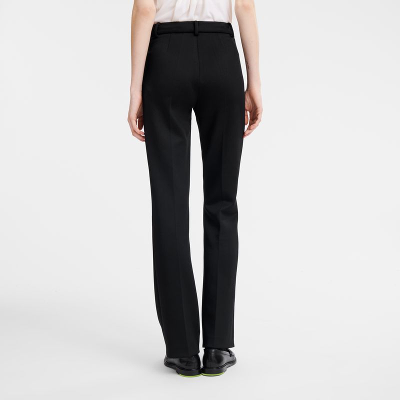 Longchamp Trousers Jersey Bukse Dame Svarte | NOQM7697