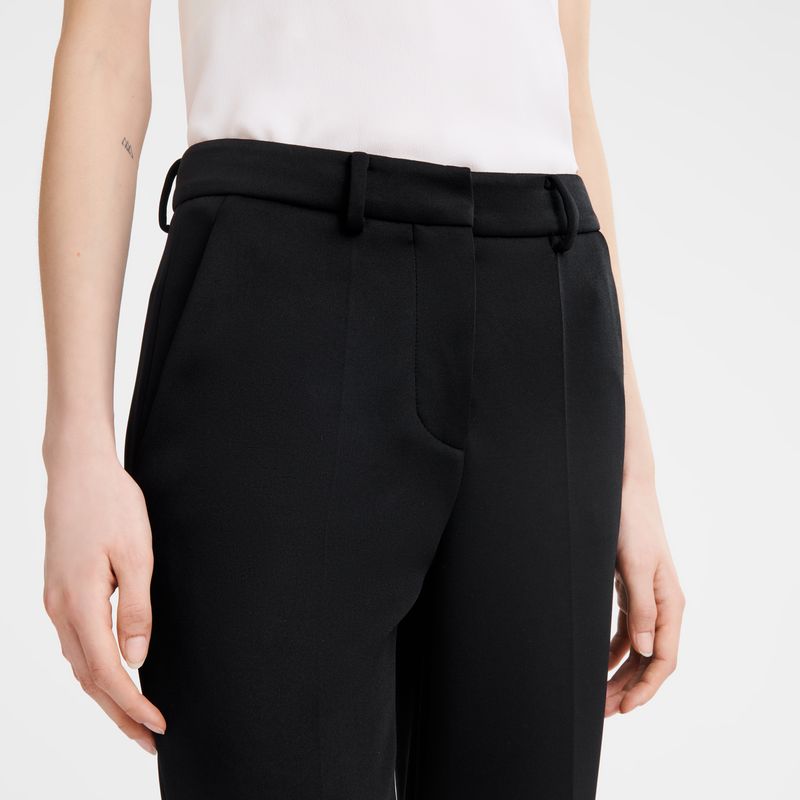 Longchamp Trousers Jersey Bukse Dame Svarte | NOQM7697