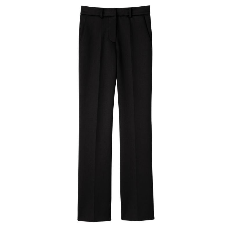 Longchamp Trousers Jersey Bukse Dame Svarte | NOQM7697