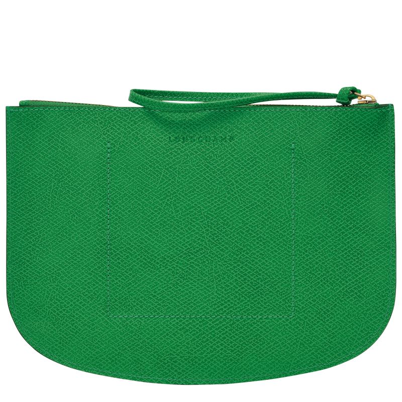 Longchamp Épure Leather Pouches Dame Grønn | NOAH8695