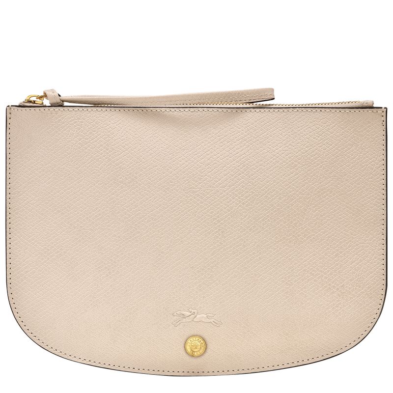 Longchamp Épure Leather Pouches Dame Paper | NOAH8383